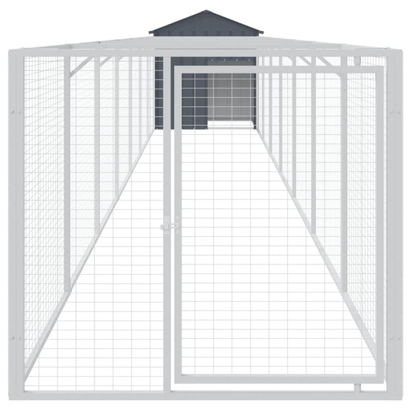 Hundehütte mit Dach Anthrazit