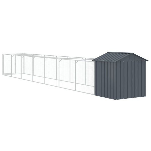 Hundehütte mit Dach Anthrazit