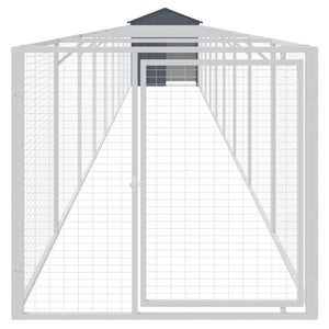 Hundehütte mit Dach Anthrazit
