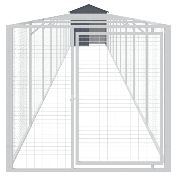 Hundehütte mit Dach Anthrazit