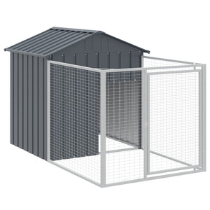 Hundehütte mit Dach Anthrazit