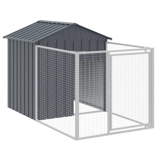 Hundehütte mit Dach Anthrazit