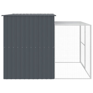 vidaXL Niche avec enclos Anthracite 214x253x181 cm Acier galvanisé