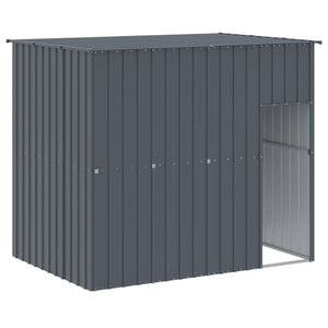 vidaXL Niche avec enclos Anthracite 214x253x181 cm Acier galvanisé