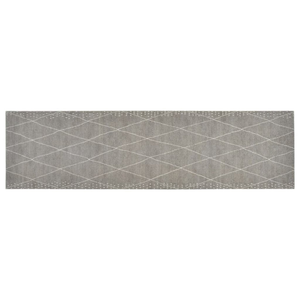 Küchenteppich Waschbar Raute 45x150 cm Samt