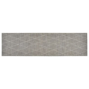 Küchenteppich Waschbar Raute 45x150 cm Samt