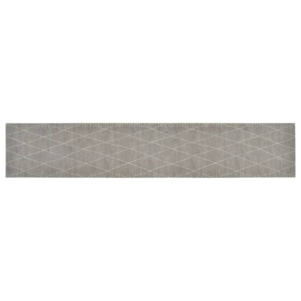 Küchenteppich Waschbar Raute 60x300 cm Samt