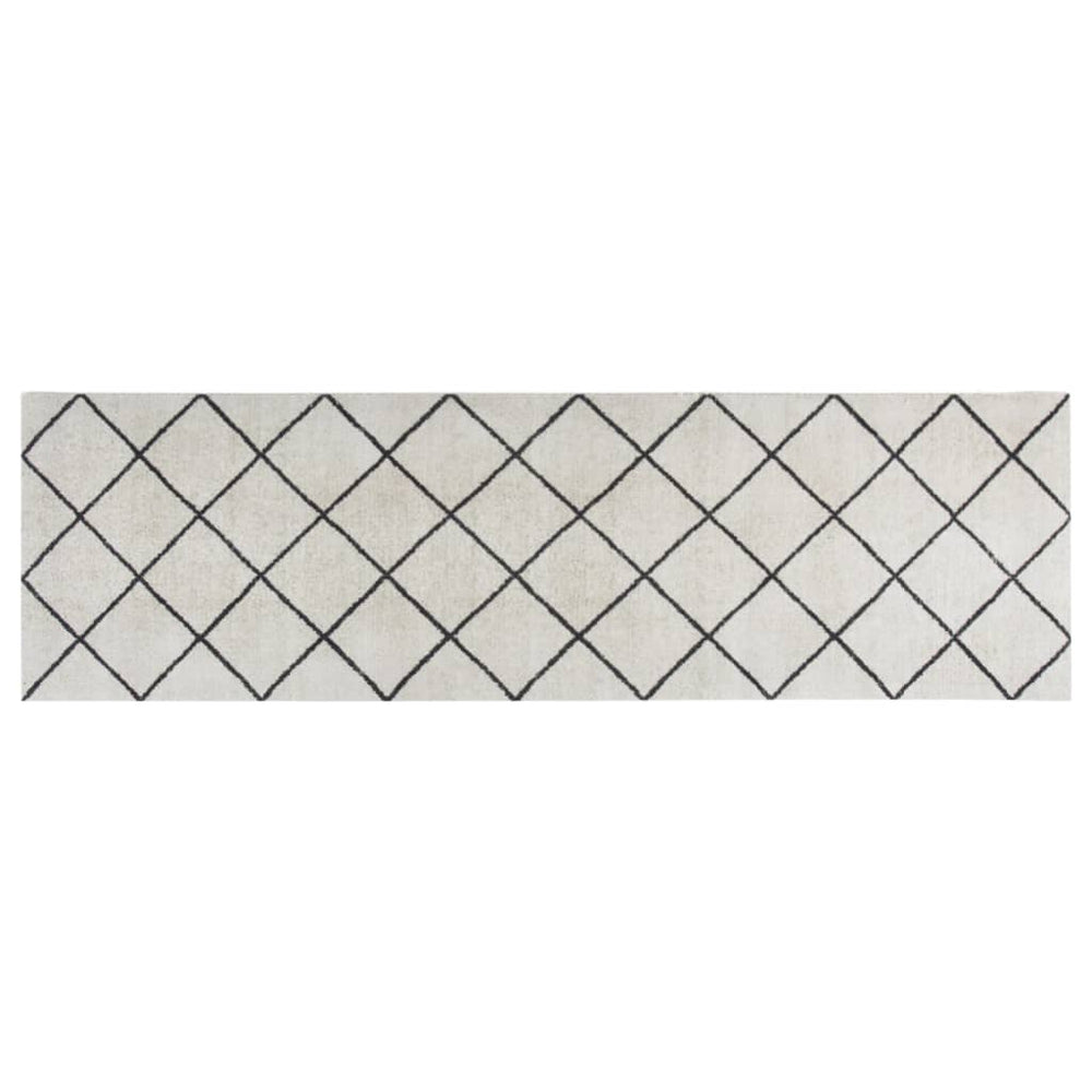 Küchenteppich Waschbar Quadrat 60x180 cm Samt