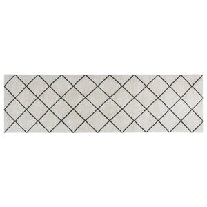 Küchenteppich Waschbar Quadrat 60x180 cm Samt