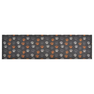 Küchenteppich Waschbar Pfoten 45x150 cm Samt
