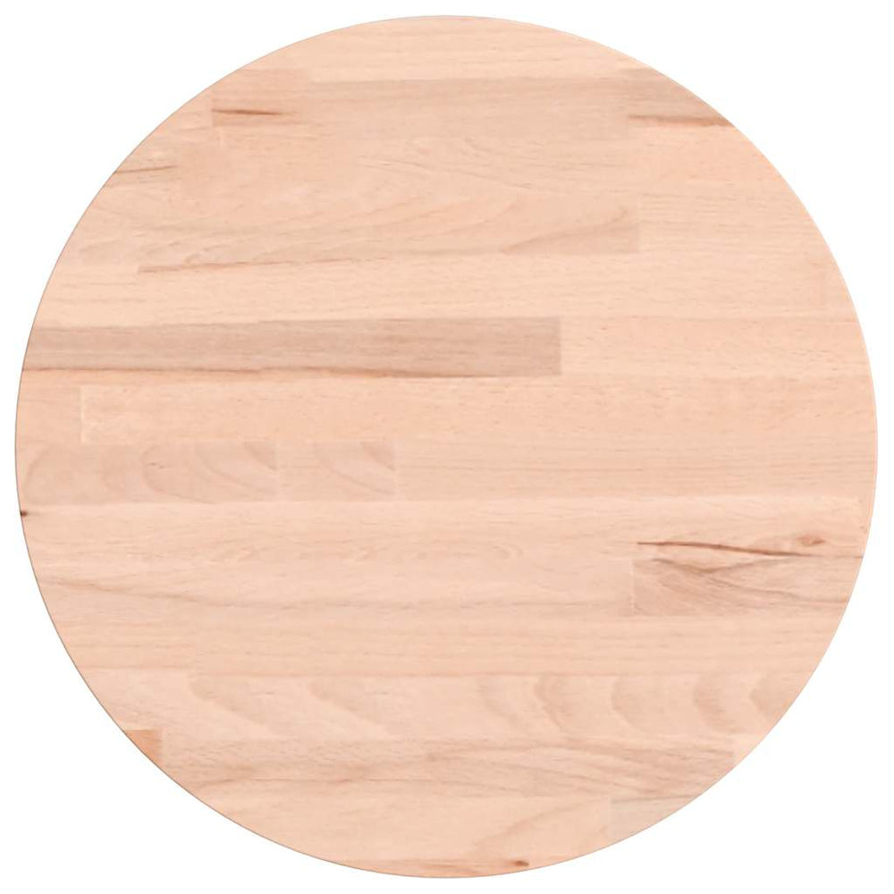vidaXL Plateau de table Ø30x1,5 cm Rond Bois de hêtre massif