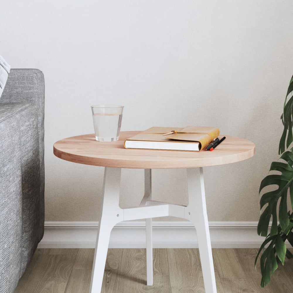 vidaXL Plateau de table Ø40x1,5 cm rond bois de hêtre massif
