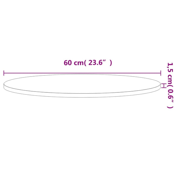 Massivholz Tischplatte Buche Ø60cm