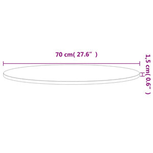 Runde Tischplatte Buche Massivholz Ø70cm