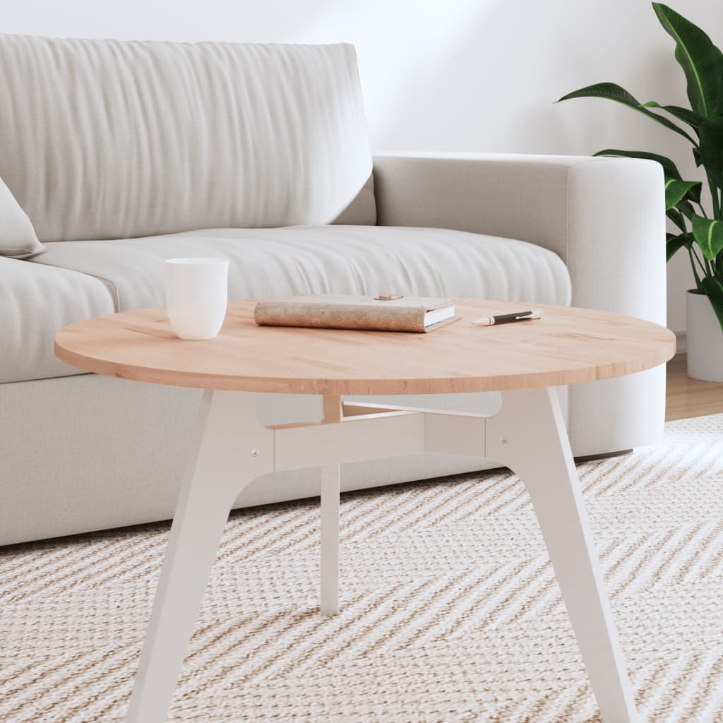Runde Tischplatte Buche Massivholz Ø70cm