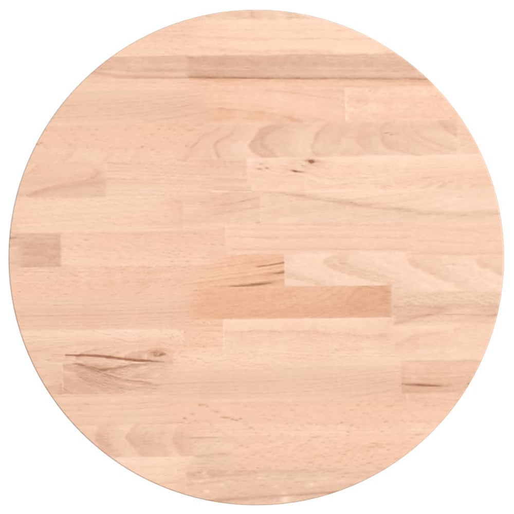 vidaXL Plateau de table Ø30x2,5 cm Rond Hêtre Massif