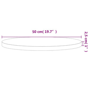 Runde Tischplatte Buche Massivholz Ø50cm