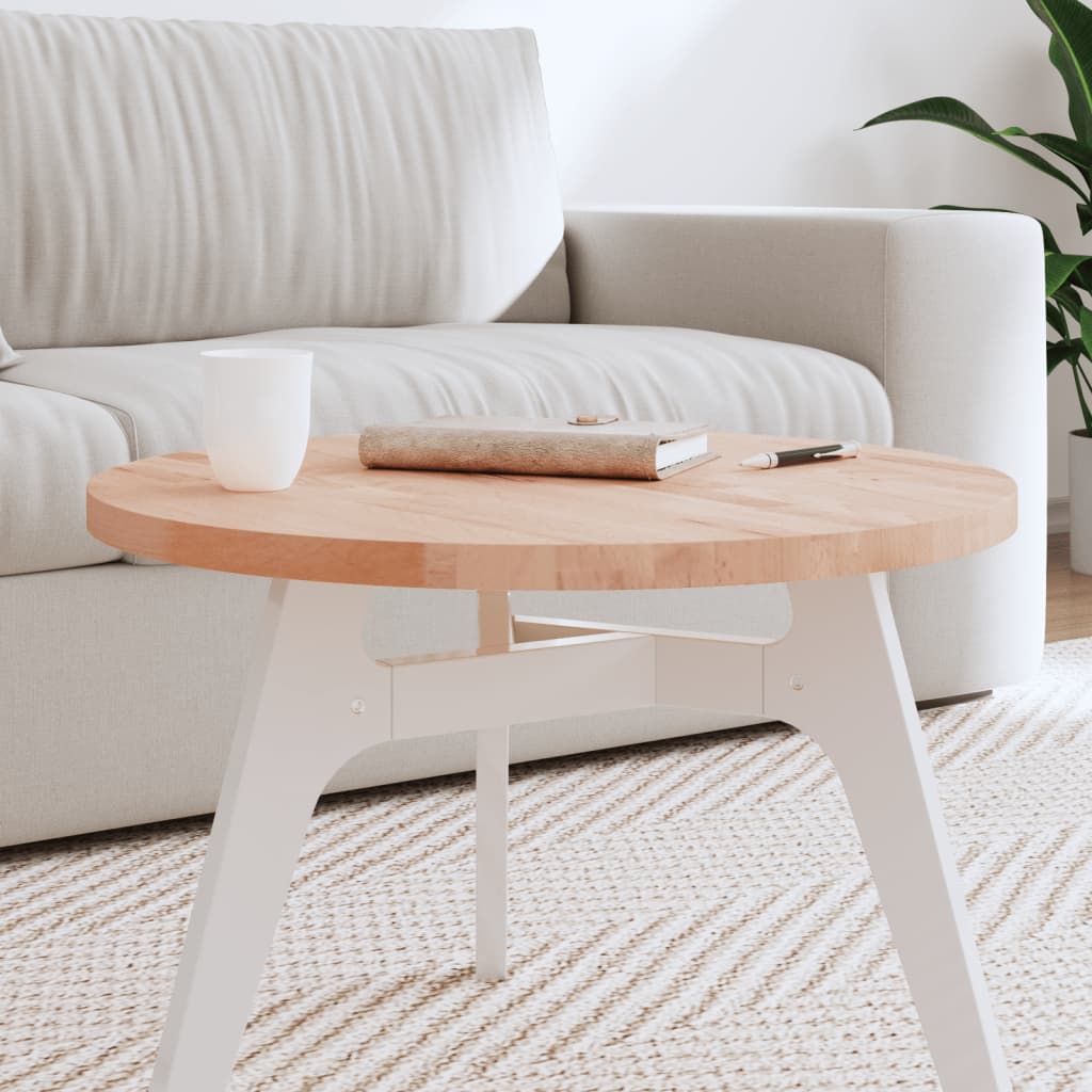 Massivholz Tischplatte Buche Ø60cm