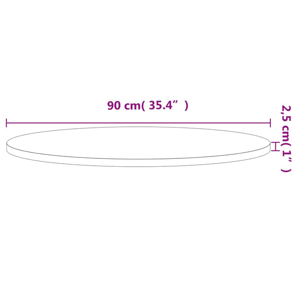 Massivholz Tischplatte Buche Ø90cm