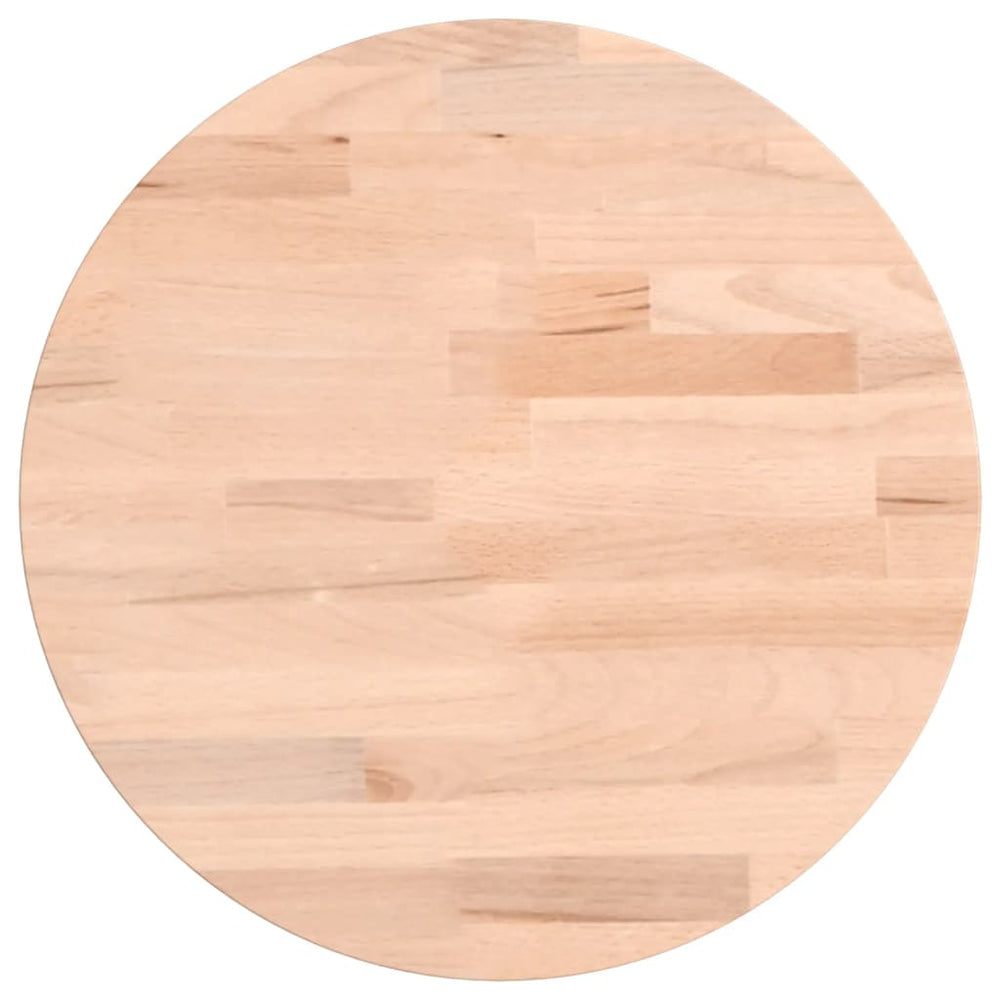 vidaXL Plateau de table Ø30x4 cm Rond en Hêtre Massif