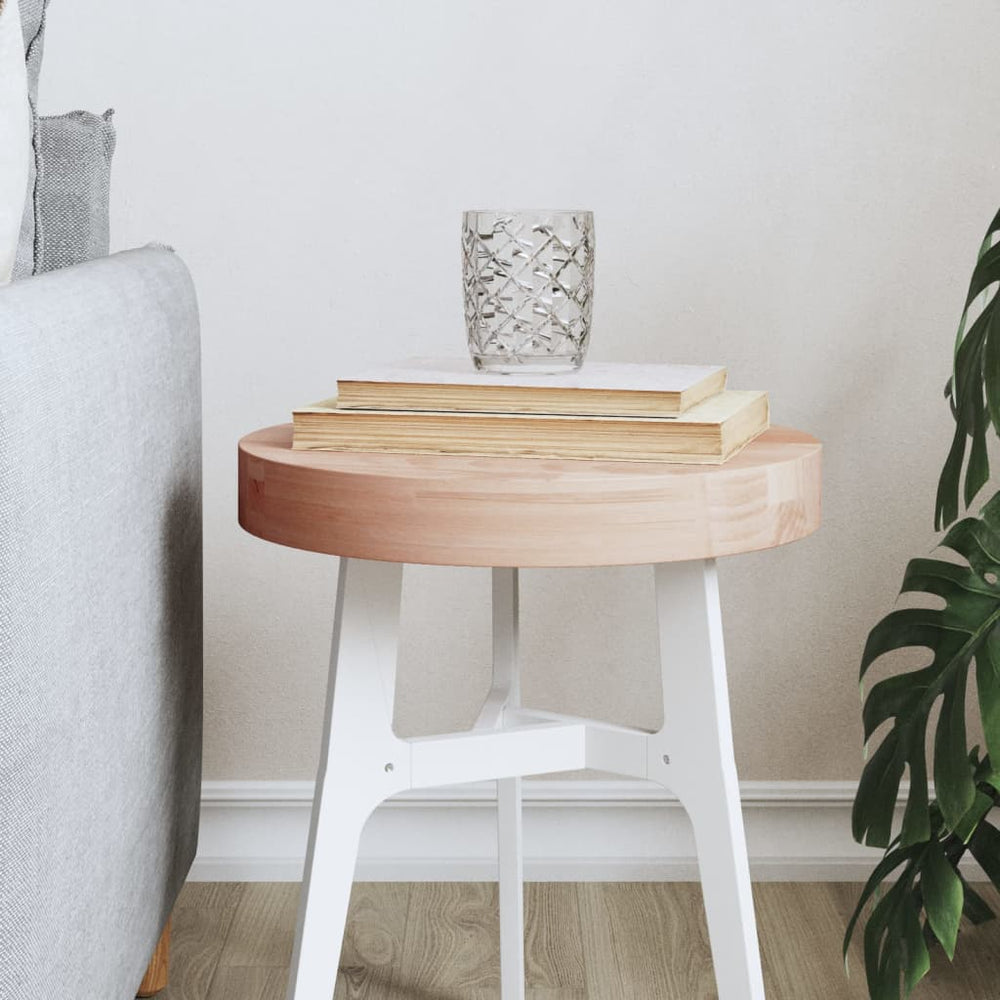vidaXL Plateau de table Ø30x4 cm Rond en Hêtre Massif