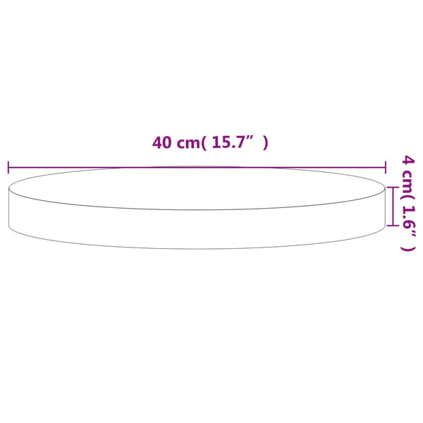 Runde Tischplatte Buche Massivholz Ø40cm