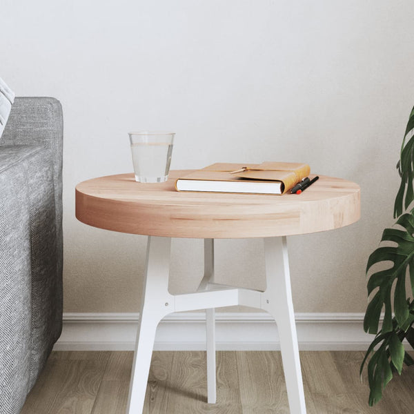 Runde Tischplatte Buche Massivholz Ø40cm