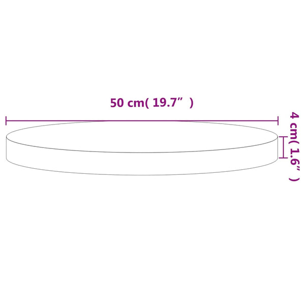 Runde Tischplatte Buche Massivholz Ø50cm