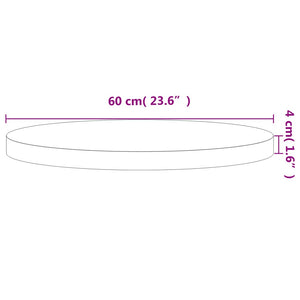 Massivholz Tischplatte Buche Ø60cm
