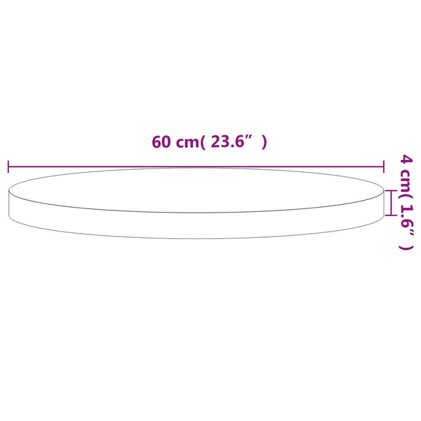 Massivholz Tischplatte Buche Ø60cm