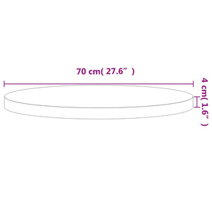 Massivholz Tischplatte Buche Ø70cm