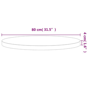 Tischplatte Buche Massivholz Ø80 cm