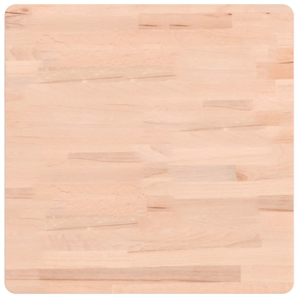 vidaXL Plateau de table 50x50x1,5 cm Carré Bois de hêtre massif