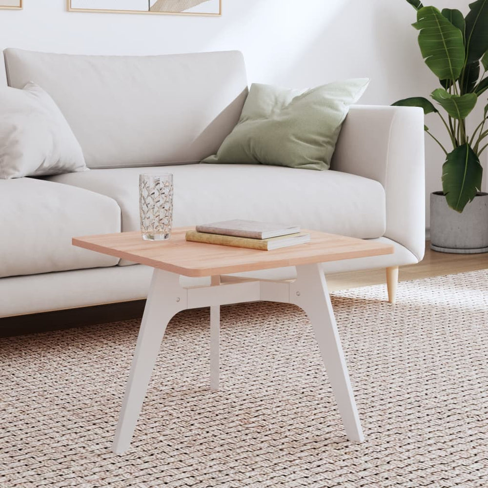 vidaXL Plateau de table 50x50x1,5 cm Carré Bois de hêtre massif