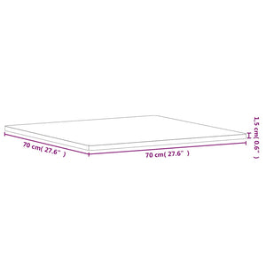 Buche Tischplatte 70x70 cm Massivholz
