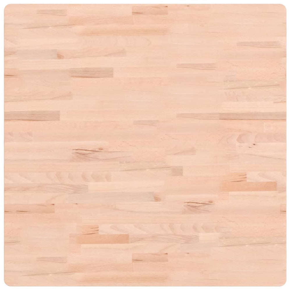vidaXL Plateau de table 80x80x1,5 cm Carré Bois de hêtre massif