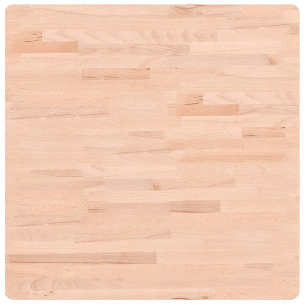 vidaXL Plateau de table 70x70x2,5 cm Carré Bois de hêtre massif