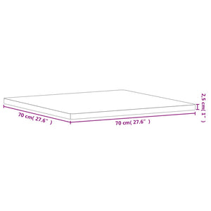 Buche Tischplatte 70x70 cm Massivholz