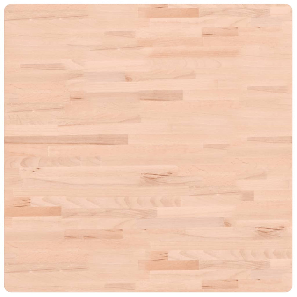 vidaXL Plateau de table 80x80x2,5 cm Carré Bois de hêtre massif