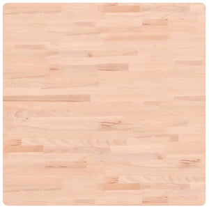 Buche Tischplatte 80x80 cm Massivholz Quadratisch