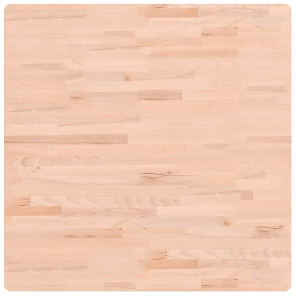Buche Tischplatte 80x80 cm Massivholz Quadratisch