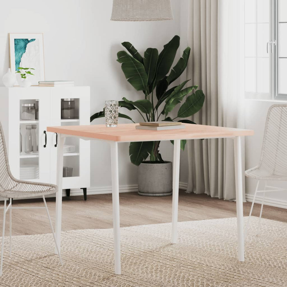 vidaXL Plateau de table 80x80x2,5 cm Carré Bois de hêtre massif