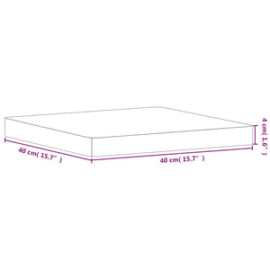 Tischplatte Buche 40x40 cm Massivholz Quadratisch