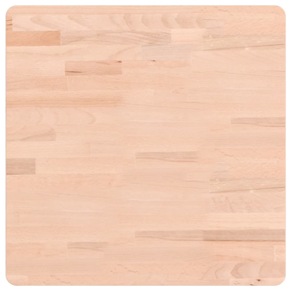 vidaXL Plateau de table 50x50x4 cm Carré Bois de hêtre massif