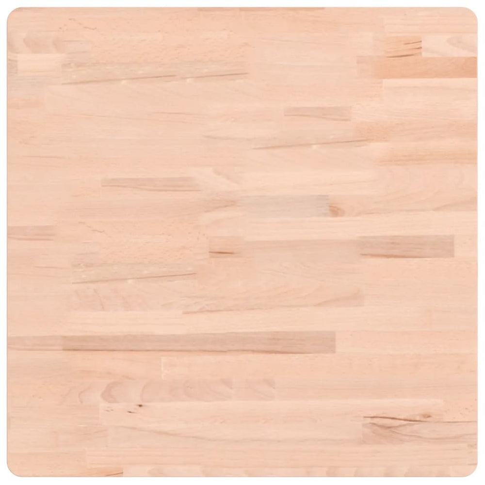 vidaXL Plateau de table 60x60x4 cm Carré Bois massif Hêtre