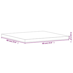 Massivholz Tischplatte Buche 60x60 cm