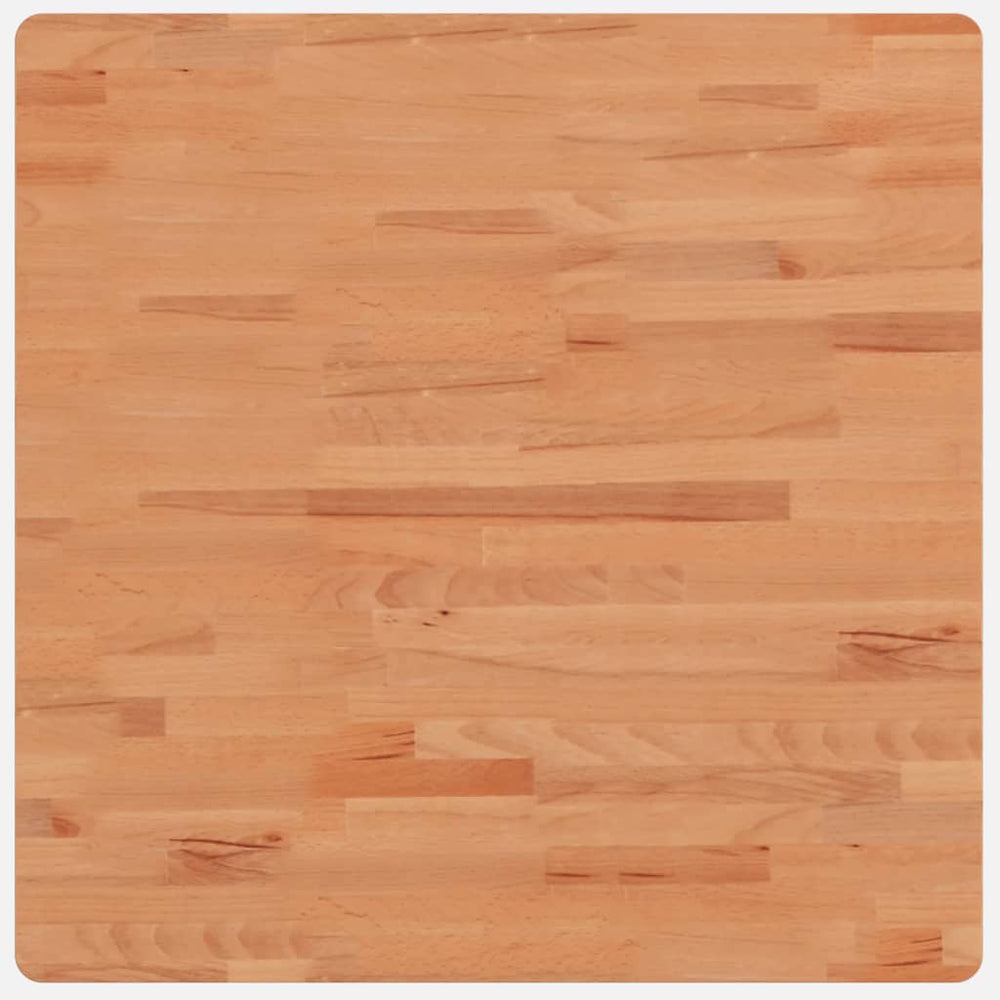 vidaXL Plateau de table 70x70x4 cm Carré Bois de hêtre massif