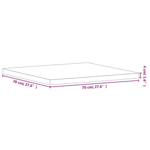 Buche Tischplatte 70x70 cm Massivholz