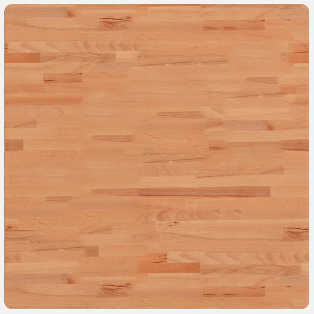 vidaXL Plateau de table 80x80x4 cm Carré Bois de hêtre massif