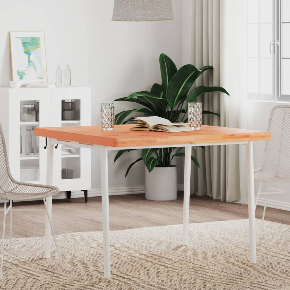 vidaXL Plateau de table 90x90x4 cm Carré Bois massif de hêtre